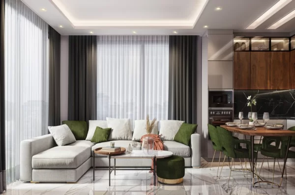 Elegant Turnkey Affordable Apartments for sale in Alanya from Project