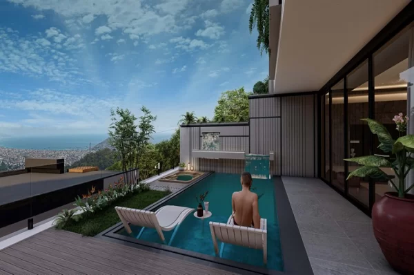 Alanya Tepe Mahallesi'nde Muhteşem Deniz Manzaralı Satılık 3+1 Villa