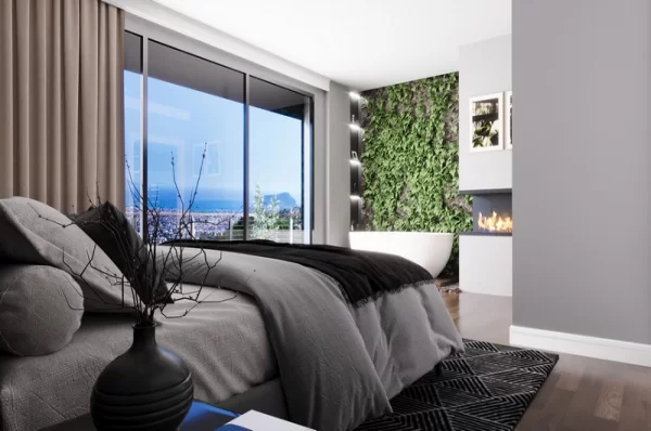 Продажа Виллы 3+1 с Потрясающим Видом на Море в Районе Тепе Алании