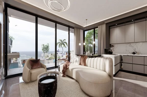 Stunning Sea View 3+1 Villa for Sale in Alanya Tepe Neighborhood