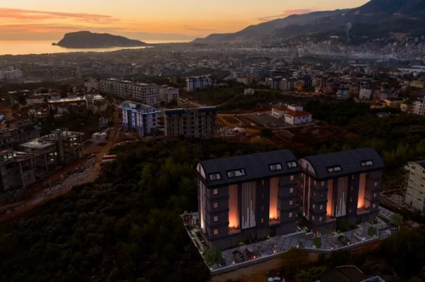 Luxury 1+1 Flat for Sale in Alanya's Oba Neighborhood