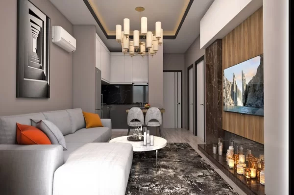 Luxury 1+1 Flat for Sale in Alanya's Oba Neighborhood