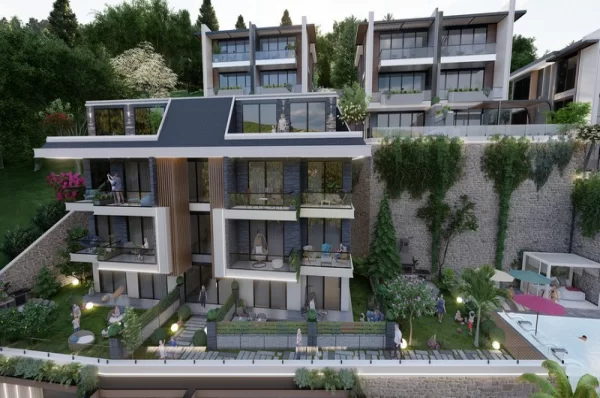 Stunning Sea View Villas for Sale in Alanya's Tepe Neighborhood