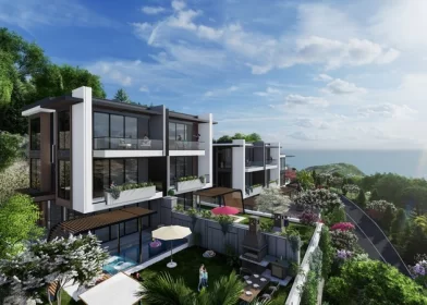 Stunning Sea View Villas for Sale in Alanya's Tepe Neighborhood