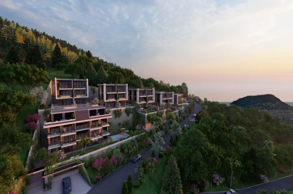 Stunning Sea View Villas for Sale in Alanya's Tepe Neighborhood