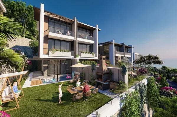 Stunning Sea View Villas for Sale in Alanya's Tepe Neighborhood