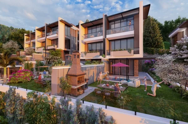 Stunning Sea View Villas for Sale in Alanya's Tepe Neighborhood