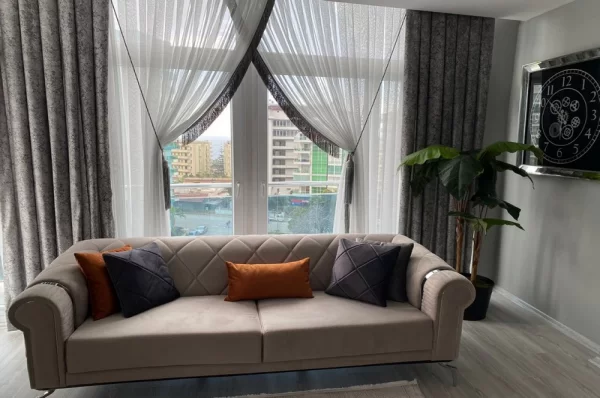 Потрясающий дуплекс с видом на море и горы в Алании