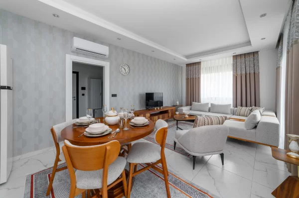 Bu Tek Yatak Odalı Daire ile Alanya'nın Mahmutlar Bölgesinde Modern Yaşamı Deneyimleyin