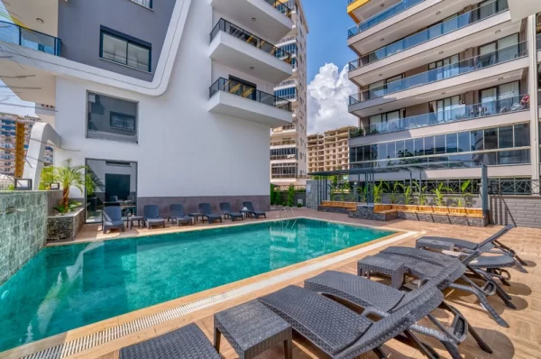 Experience Modern Living in Alanya's Mahmutlar District with this One-Bedroom Apartment