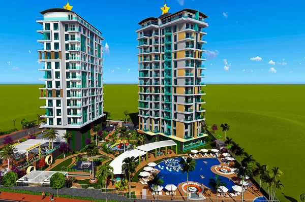 Luxurious 1+1 Apartment for Sale in Alanya's Premier Complex: Experience Modern Living