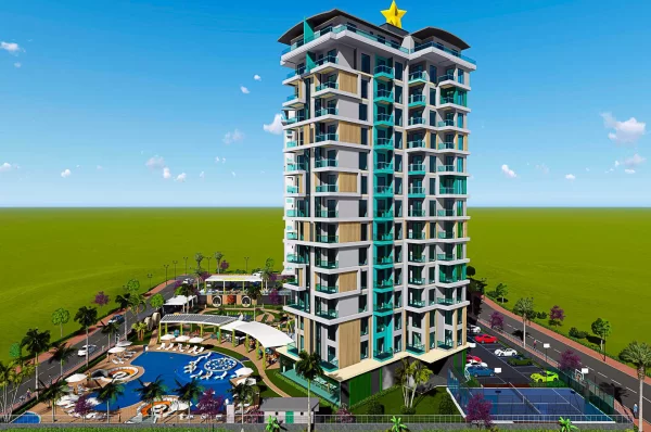 Luxurious 1+1 Apartment for Sale in Alanya's Premier Complex: Experience Modern Living