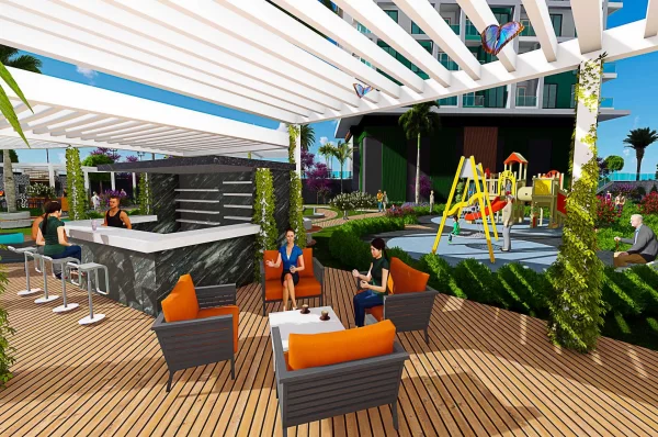 Luxurious 1+1 Apartment for Sale in Alanya's Premier Complex: Experience Modern Living