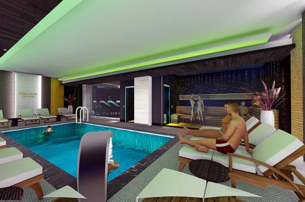 Luxurious 1+1 Apartment for Sale in Alanya's Premier Complex: Experience Modern Living