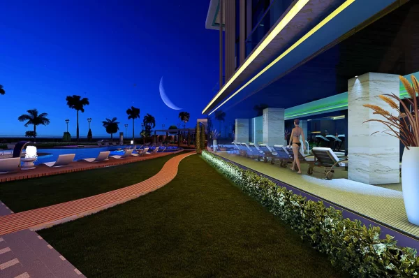 Luxurious 1+1 Apartment for Sale in Alanya's Premier Complex: Experience Modern Living