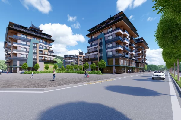 Расслабьтесь в роскоши: апартаменты на продажу в Алании, всего в нескольких шагах от Лазурного моря