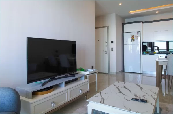 Beachfront Bliss: Fully Furnished 1+1 Apartment with Spectacular Ocean Views