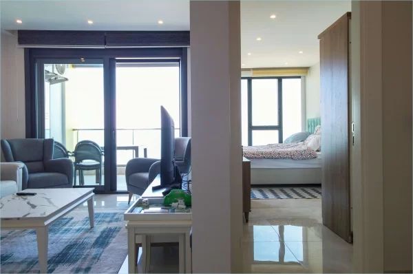 Beachfront Bliss: Fully Furnished 1+1 Apartment with Spectacular Ocean Views