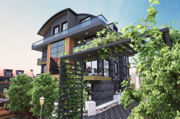 Luxury 2+1 Ground Floor Duplex in Alanya: Elegant Living at Its Finest