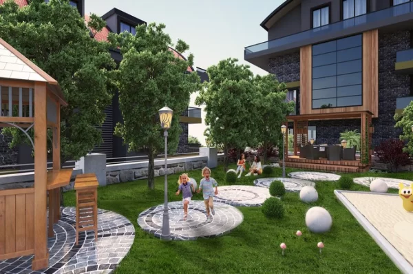 Luxury 2+1 Ground Floor Duplex in Alanya: Elegant Living at Its Finest