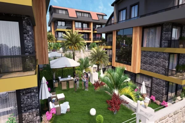 Luxury 2+1 Ground Floor Duplex in Alanya: Elegant Living at Its Finest