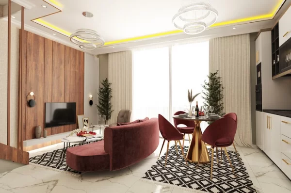 Luxury 2+1 Ground Floor Duplex in Alanya: Elegant Living at Its Finest