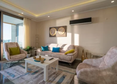 2+1 Property for Sale in Alanya with Modern Furniture and Exquisite Alanya View
