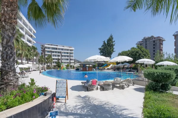 In the Lush Nature Fully Furnished 2+1 Apartment for Sale in alanya,Demirtas