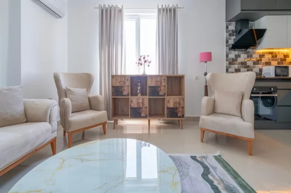 In the Lush Nature Fully Furnished 2+1 Apartment for Sale in alanya,Demirtas