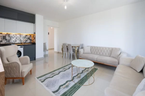 In the Lush Nature Fully Furnished 2+1 Apartment for Sale in alanya,Demirtas