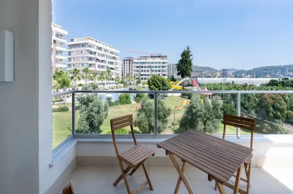 In the Lush Nature Fully Furnished 2+1 Apartment for Sale in alanya,Demirtas