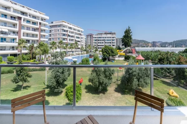 In the Lush Nature Fully Furnished 2+1 Apartment for Sale in alanya,Demirtas