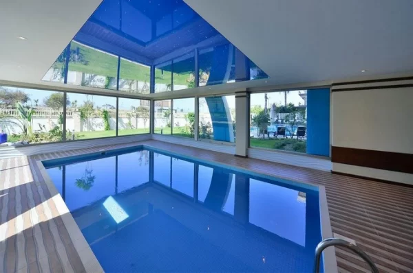 Panoramic Sea View Beachfront One Livingroom Apartment for Sale in Alanya