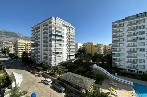 Panoramic Sea View Beachfront One Livingroom Apartment for Sale in Alanya