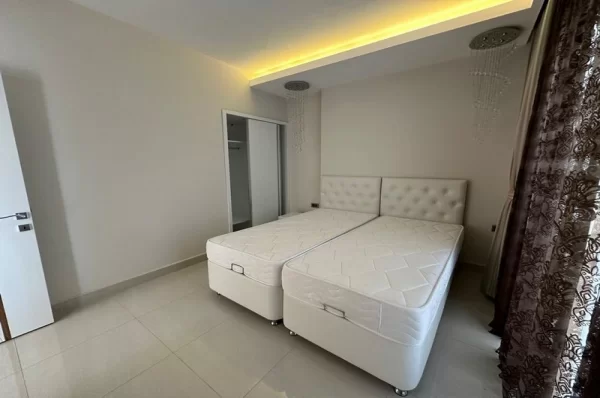 Panoramic Sea View Beachfront One Livingroom Apartment for Sale in Alanya