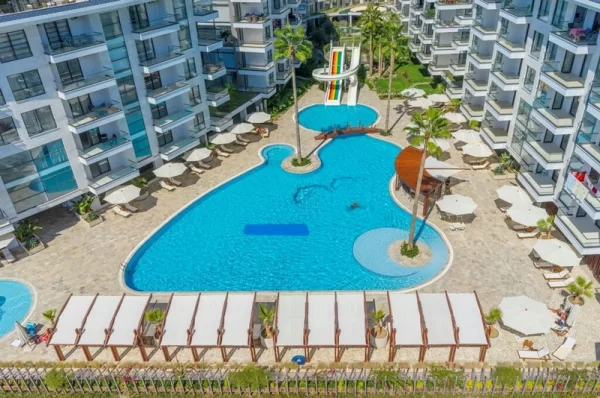 500 Meters to Beach Affordable and Furnished 1+1 Property in Alanya,Kestel