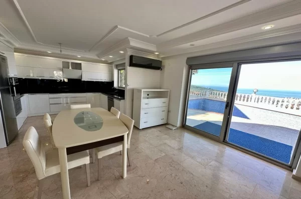 First Class Sea View Luxurious Villa for Sale in Alanya, Kargıcak