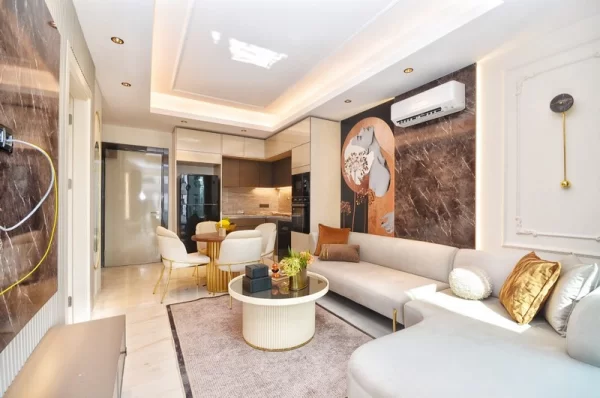 Beachfront 1+1 Apartment for Sale in Alanya,Mahmutlar