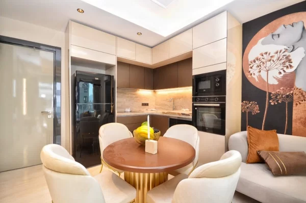 Beachfront 1+1 Apartment for Sale in Alanya,Mahmutlar