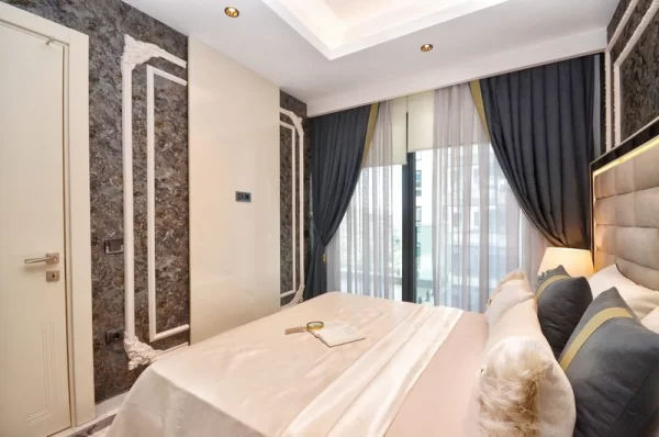 Beachfront 1+1 Apartment for Sale in Alanya,Mahmutlar