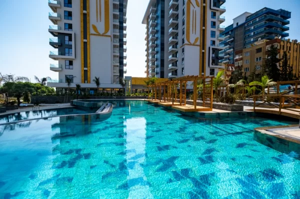 Beachfront 1+1 Apartment for Sale in Alanya,Mahmutlar