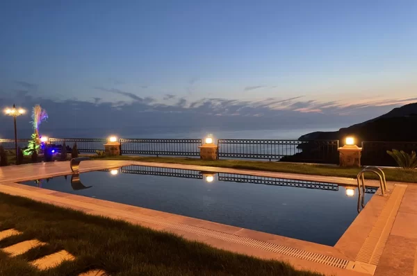 Extraordinary Luxury Living: 3+1 Furnished Villa with a Charming Sea View
