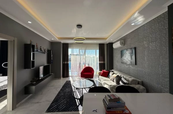 Fully Furnished New Brand One Bedrooms One Livingroom Apartment for Sale in Alanya,Mahmutlar