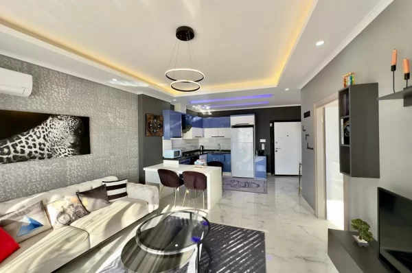 Fully Furnished New Brand One Bedrooms One Livingroom Apartment for Sale in Alanya,Mahmutlar