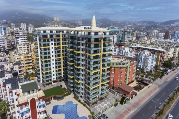 Alanya'da Denize Sıfır 1+1 60 m2 Luxhabitat Satılık Daire