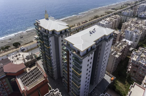 Alanya'da Denize Sıfır 1+1 60 m2 Luxhabitat Satılık Daire