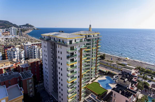 Alanya'da Denize Sıfır 1+1 60 m2 Luxhabitat Satılık Daire