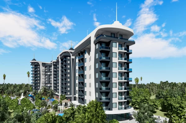 Апартаменты 1+1 и 2+1 с видом на море с рассрочкой на продажу в самом роскошном районе Аланьи