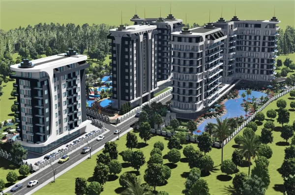 Апартаменты 1+1 и 2+1 с видом на море с рассрочкой на продажу в самом роскошном районе Аланьи