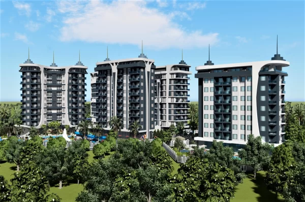 Апартаменты 1+1 и 2+1 с видом на море с рассрочкой на продажу в самом роскошном районе Аланьи